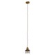 GLOBOSTAR® MANHATTAN 01454 Μοντέρνο Κρεμαστό Φωτιστικό Οροφής με Ντουί 1 x E27 AC 220-240V IP20 - Μπρούτζινο - Μ11 x Π11 x Υ14cm