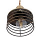 GLOBOSTAR® MANHATTAN 01454 Μοντέρνο Κρεμαστό Φωτιστικό Οροφής με Ντουί 1 x E27 AC 220-240V IP20 - Μπρούτζινο - Μ11 x Π11 x Υ14cm