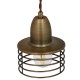 GLOBOSTAR® MANHATTAN 01454 Μοντέρνο Κρεμαστό Φωτιστικό Οροφής με Ντουί 1 x E27 AC 220-240V IP20 - Μπρούτζινο - Μ11 x Π11 x Υ14cm
