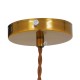 GLOBOSTAR® MANHATTAN 01454 Μοντέρνο Κρεμαστό Φωτιστικό Οροφής με Ντουί 1 x E27 AC 220-240V IP20 - Μπρούτζινο - Μ11 x Π11 x Υ14cm