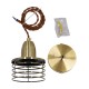 GLOBOSTAR® MANHATTAN 01455 Μοντέρνο Κρεμαστό Φωτιστικό Οροφής με Ντουί 1 x E27 AC 220-240V IP20 - Μπρούτζινο - Μ11 x Π11 x Υ14cm