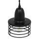 GLOBOSTAR® MANHATTAN 01456 Μοντέρνο Κρεμαστό Φωτιστικό Οροφής με Ντουί 1 x E27 AC 220-240V IP20 - Μαύρο - Μ11 x Π11 x Υ14cm