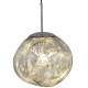 GLOBOSTAR® DIXAR 01464 Μοντέρνο Κρεμαστό Φωτιστικό Οροφής με Ντουί 1 x E27 AC 220-240V IP20 -Ασημί - Μ36 x Π36 x Υ45cm