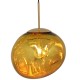 GLOBOSTAR® DIXAR 01466 Μοντέρνο Κρεμαστό Φωτιστικό Οροφής με Ντουί 1 x E27 AC 220-240V IP20 - Χρυσό - Μ36 x Π36 x Υ45cm
