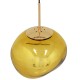 GLOBOSTAR® DIXAR 01466 Μοντέρνο Κρεμαστό Φωτιστικό Οροφής με Ντουί 1 x E27 AC 220-240V IP20 - Χρυσό - Μ36 x Π36 x Υ45cm