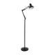 GLOBOSTAR® AUDREY 01468 Vintage Επιδαπέδιο Φωτιστικό με Ντουί 1 x E27 AC 220-240V IP20 - Μαύρο - Μ15 x Π15 x Υ190cm