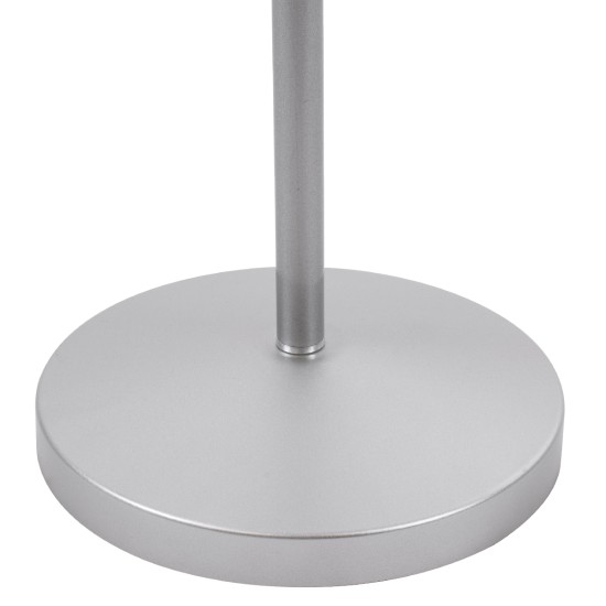 GLOBOSTAR® AUDREY 01469 Vintage Επιδαπέδιο Φωτιστικό με Ντουί 1 x E27 AC 220-240V IP20 - Ασημί - Μ15 x Π15 x Υ190cm GLOBOSTAR® AUDREY 01469 Vintage Επιδαπέδιο Φωτιστικό με Ντουί 1 x E27 AC 220-240V IP20 - Ασημί - Μ15 x Π15 x Υ190cm