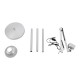 GLOBOSTAR® AUDREY 01469 Vintage Επιδαπέδιο Φωτιστικό με Ντουί 1 x E27 AC 220-240V IP20 - Ασημί - Μ15 x Π15 x Υ190cm GLOBOSTAR® AUDREY 01469 Vintage Επιδαπέδιο Φωτιστικό με Ντουί 1 x E27 AC 220-240V IP20 - Ασημί - Μ15 x Π15 x Υ190cm