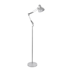 GLOBOSTAR® AUDREY 01469 Vintage Επιδαπέδιο Φωτιστικό με Ντουί 1 x E27 AC 220-240V IP20 - Ασημί - Μ15 x Π15 x Υ190cm GLOBOSTAR® AUDREY 01469 Vintage Επιδαπέδιο Φωτιστικό με Ντουί 1 x E27 AC 220-240V IP20 - Ασημί - Μ15 x Π15 x Υ190cm