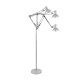 GLOBOSTAR® AUDREY 01469 Vintage Επιδαπέδιο Φωτιστικό με Ντουί 1 x E27 AC 220-240V IP20 - Ασημί - Μ15 x Π15 x Υ190cm GLOBOSTAR® AUDREY 01469 Vintage Επιδαπέδιο Φωτιστικό με Ντουί 1 x E27 AC 220-240V IP20 - Ασημί - Μ15 x Π15 x Υ190cm