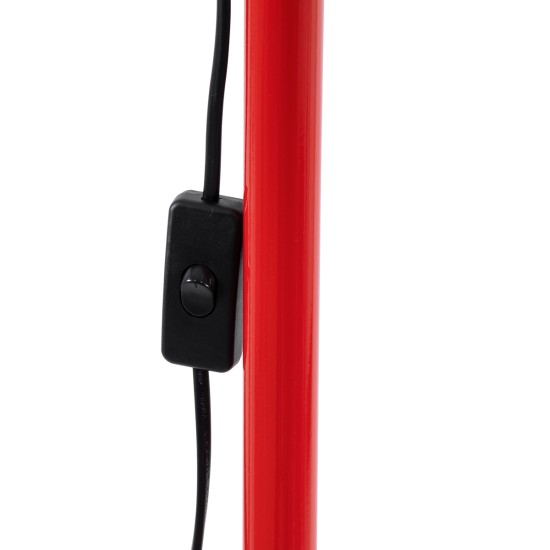 GLOBOSTAR® AUDREY 01470 Vintage Επιδαπέδιο Φωτιστικό με Ντουί 1 x E27 AC 220-240V IP20 - Κόκκινο - Μ15 x Π15 x Υ190cm
