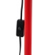 GLOBOSTAR® AUDREY 01470 Vintage Επιδαπέδιο Φωτιστικό με Ντουί 1 x E27 AC 220-240V IP20 - Κόκκινο - Μ15 x Π15 x Υ190cm