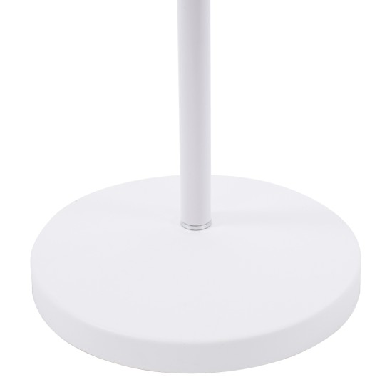 GLOBOSTAR® AUDREY 01471 Vintage Επιδαπέδιο Φωτιστικό με Ντουί 1 x E27 AC 220-240V IP20 - Λευκό - Μ15 x Π15 x Υ190cm
