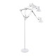 GLOBOSTAR® AUDREY 01471 Vintage Επιδαπέδιο Φωτιστικό με Ντουί 1 x E27 AC 220-240V IP20 - Λευκό - Μ15 x Π15 x Υ190cm