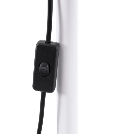GLOBOSTAR® AUDREY 01471 Vintage Επιδαπέδιο Φωτιστικό με Ντουί 1 x E27 AC 220-240V IP20 - Λευκό - Μ15 x Π15 x Υ190cm