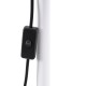 GLOBOSTAR® AUDREY 01471 Vintage Επιδαπέδιο Φωτιστικό με Ντουί 1 x E27 AC 220-240V IP20 - Λευκό - Μ15 x Π15 x Υ190cm