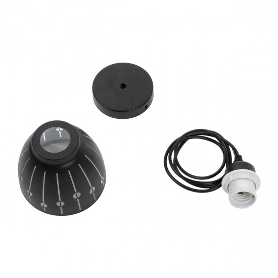 GLOBOSTAR® COOLIE 01476 Μοντέρνο Κρεμαστό Φωτιστικό Οροφής με Ντουί 1 x E27 AC 220-240V IP20 - Μαύρο & Ασημί - Μ12.5 x Π12.5 x Υ11.5cm GLOBOSTAR® COOLIE 01476 Μοντέρνο Κρεμαστό Φωτιστικό Οροφής με Ντουί 1 x E27 AC 220-240V IP20 - Μαύρο & Ασημί - Μ12.5 x Π12.5 x Υ11.5cm