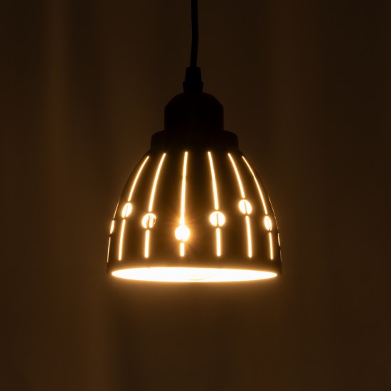 GLOBOSTAR® COOLIE 01476 Μοντέρνο Κρεμαστό Φωτιστικό Οροφής με Ντουί 1 x E27 AC 220-240V IP20 - Μαύρο & Ασημί - Μ12.5 x Π12.5 x Υ11.5cm GLOBOSTAR® COOLIE 01476 Μοντέρνο Κρεμαστό Φωτιστικό Οροφής με Ντουί 1 x E27 AC 220-240V IP20 - Μαύρο & Ασημί - Μ12.5 x Π12.5 x Υ11.5cm
