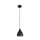 GLOBOSTAR® COOLIE 01476 Μοντέρνο Κρεμαστό Φωτιστικό Οροφής με Ντουί 1 x E27 AC 220-240V IP20 - Μαύρο & Ασημί - Μ12.5 x Π12.5 x Υ11.5cm GLOBOSTAR® COOLIE 01476 Μοντέρνο Κρεμαστό Φωτιστικό Οροφής με Ντουί 1 x E27 AC 220-240V IP20 - Μαύρο & Ασημί - Μ12.5 x Π12.5 x Υ11.5cm