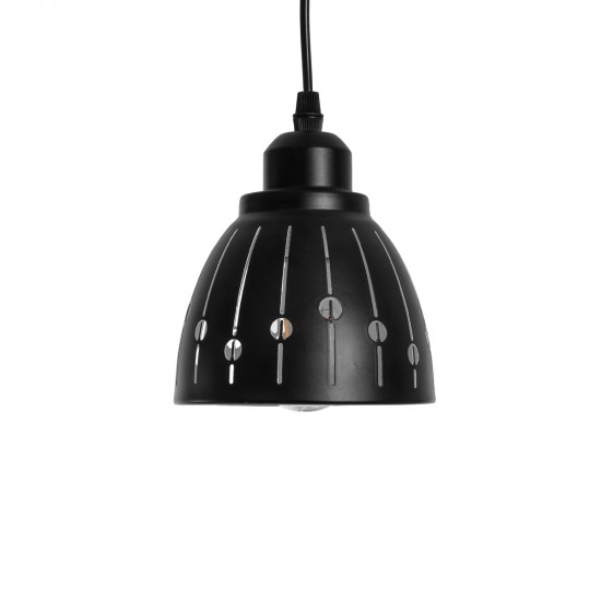 GLOBOSTAR® COOLIE 01476 Μοντέρνο Κρεμαστό Φωτιστικό Οροφής με Ντουί 1 x E27 AC 220-240V IP20 - Μαύρο & Ασημί - Μ12.5 x Π12.5 x Υ11.5cm GLOBOSTAR® COOLIE 01476 Μοντέρνο Κρεμαστό Φωτιστικό Οροφής με Ντουί 1 x E27 AC 220-240V IP20 - Μαύρο & Ασημί - Μ12.5 x Π12.5 x Υ11.5cm