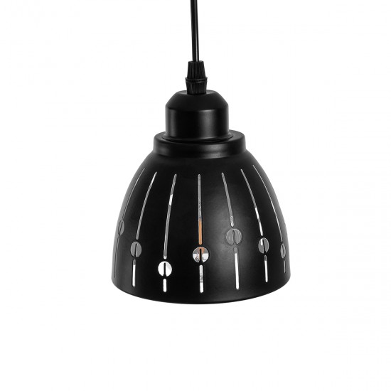 GLOBOSTAR® COOLIE 01476 Μοντέρνο Κρεμαστό Φωτιστικό Οροφής με Ντουί 1 x E27 AC 220-240V IP20 - Μαύρο & Ασημί - Μ12.5 x Π12.5 x Υ11.5cm GLOBOSTAR® COOLIE 01476 Μοντέρνο Κρεμαστό Φωτιστικό Οροφής με Ντουί 1 x E27 AC 220-240V IP20 - Μαύρο & Ασημί - Μ12.5 x Π12.5 x Υ11.5cm