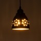 GLOBOSTAR® COOLIE 01479 Μοντέρνο Κρεμαστό Φωτιστικό Οροφής με Ντουί 1 x E27 AC 220-240V IP20 - Μαύρο & Χρυσό - Μ12.5 x Π12.5 x Υ11.5cm
