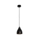 GLOBOSTAR® COOLIE 01479 Μοντέρνο Κρεμαστό Φωτιστικό Οροφής με Ντουί 1 x E27 AC 220-240V IP20 - Μαύρο & Χρυσό - Μ12.5 x Π12.5 x Υ11.5cm