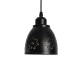 GLOBOSTAR® COOLIE 01479 Μοντέρνο Κρεμαστό Φωτιστικό Οροφής με Ντουί 1 x E27 AC 220-240V IP20 - Μαύρο & Χρυσό - Μ12.5 x Π12.5 x Υ11.5cm