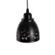 GLOBOSTAR® COOLIE 01479 Μοντέρνο Κρεμαστό Φωτιστικό Οροφής με Ντουί 1 x E27 AC 220-240V IP20 - Μαύρο & Χρυσό - Μ12.5 x Π12.5 x Υ11.5cm