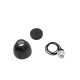GLOBOSTAR® COOLIE 01482 Μοντέρνο Κρεμαστό Φωτιστικό Οροφής με Ντουί 1 x E27 AC 220-240V IP20 - Μαύρο & Ασημί - Μ12.5 x Π12.5 x Υ11.5cm