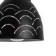 GLOBOSTAR® COOLIE 01482 Μοντέρνο Κρεμαστό Φωτιστικό Οροφής με Ντουί 1 x E27 AC 220-240V IP20 - Μαύρο & Ασημί - Μ12.5 x Π12.5 x Υ11.5cm