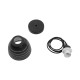 GLOBOSTAR® COOLIE 01483 Μοντέρνο Κρεμαστό Φωτιστικό Οροφής με Ντουί 1 x E27 AC 220-240V IP20 - Μαύρο & Ασημί - Μ12.5 x Π12.5 x Υ11.5cm