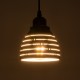 GLOBOSTAR® COOLIE 01483 Μοντέρνο Κρεμαστό Φωτιστικό Οροφής με Ντουί 1 x E27 AC 220-240V IP20 - Μαύρο & Ασημί - Μ12.5 x Π12.5 x Υ11.5cm