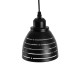 GLOBOSTAR® COOLIE 01483 Μοντέρνο Κρεμαστό Φωτιστικό Οροφής με Ντουί 1 x E27 AC 220-240V IP20 - Μαύρο & Ασημί - Μ12.5 x Π12.5 x Υ11.5cm