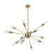 GLOBOSTAR® MILANO 01485 Μοντέρνο Φωτιστικό Οροφής με Ντουί 12 x E27 AC 220-240V IP20 - Χρυσό - Μ80 x Π80 x Υ80cm GLOBOSTAR® MILANO 01485 Μοντέρνο Φωτιστικό Οροφής με Ντουί 12 x E27 AC 220-240V IP20 - Χρυσό - Μ80 x Π80 x Υ80cm