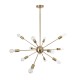 GLOBOSTAR® MILANO 01485 Μοντέρνο Φωτιστικό Οροφής με Ντουί 12 x E27 AC 220-240V IP20 - Χρυσό - Μ80 x Π80 x Υ80cm GLOBOSTAR® MILANO 01485 Μοντέρνο Φωτιστικό Οροφής με Ντουί 12 x E27 AC 220-240V IP20 - Χρυσό - Μ80 x Π80 x Υ80cm