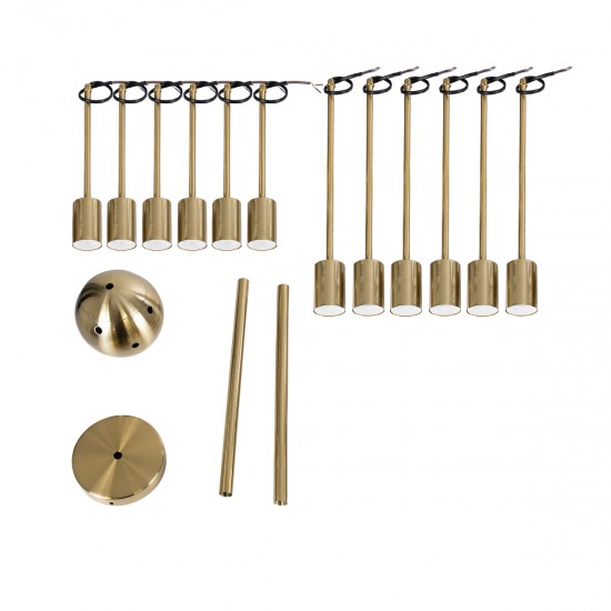 GLOBOSTAR® MILANO 01485 Μοντέρνο Φωτιστικό Οροφής με Ντουί 12 x E27 AC 220-240V IP20 - Χρυσό - Μ80 x Π80 x Υ80cm GLOBOSTAR® MILANO 01485 Μοντέρνο Φωτιστικό Οροφής με Ντουί 12 x E27 AC 220-240V IP20 - Χρυσό - Μ80 x Π80 x Υ80cm