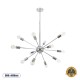 GLOBOSTAR® MILANO 01487 Μοντέρνο Φωτιστικό Οροφής με Ντουί 12 x E27 AC 220-240V IP20 - Ασημί - Μ80 x Π80 x Υ80cm GLOBOSTAR® MILANO 01487 Μοντέρνο Φωτιστικό Οροφής με Ντουί 12 x E27 AC 220-240V IP20 - Ασημί - Μ80 x Π80 x Υ80cm