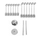 GLOBOSTAR® MILANO 01487 Μοντέρνο Φωτιστικό Οροφής με Ντουί 12 x E27 AC 220-240V IP20 - Ασημί - Μ80 x Π80 x Υ80cm GLOBOSTAR® MILANO 01487 Μοντέρνο Φωτιστικό Οροφής με Ντουί 12 x E27 AC 220-240V IP20 - Ασημί - Μ80 x Π80 x Υ80cm