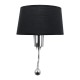 GLOBOSTAR® ELEGANT 01492 Μοντέρνο Φωτιστικό Τοίχου - Απλίκα Ξενοδοχείου Reading Light με Ντουί 1 x E27 LED 3W 360lm 36° AC 220-240V IP20 Θερμό Λευκό 2700K - Bridgelux COB Chip - Χρώμιο & Μαύρο - Μ26 x Π16.5 x Υ33cm - 2 Χρόνια Εγγύηση GLOBOSTAR® ELEGANT 01492 Μοντέρνο Φωτιστικό Τοίχου - Απλίκα Ξενοδοχείου Reading Light με Ντουί 1 x E27 LED 3W 360lm 36° AC 220-240V IP20 Θερμό Λευκό 2700K - Bridgelux COB Chip - Χρώμιο & Μαύρο - Μ26 x Π16.5 x Υ33cm - 2 Χρόνια Εγγύηση
