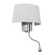 GLOBOSTAR® ELEGANT 01493 Μοντέρνο Φωτιστικό Τοίχου - Απλίκα Ξενοδοχείου Reading Light με Ντουί 1 x E27 LED 3W 360lm 36° AC 220-240V IP20 Θερμό Λευκό 2700K - Bridgelux COB Chip - Ασημί & Λευκό - Μ26 x Π16.5 x Υ33cm - 2 Χρόνια Εγγύηση GLOBOSTAR® ELEGANT 01493 Μοντέρνο Φωτιστικό Τοίχου - Απλίκα Ξενοδοχείου Reading Light με Ντουί 1 x E27 LED 3W 360lm 36° AC 220-240V IP20 Θερμό Λευκό 2700K - Bridgelux COB Chip - Ασημί & Λευκό - Μ26 x Π16.5 x Υ33cm - 2 Χρόνια Εγγύηση