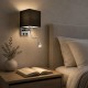 GLOBOSTAR® ELEGANT 01494 Μοντέρνο Φωτιστικό Τοίχου - Απλίκα Ξενοδοχείου Reading Light με Ντουί 1 x E27 LED 3W 270lm 36° AC 220-240V IP20 Θερμό Λευκό 2700K - CREE XPE Chip - Ασημί & Μαύρο - Μ17 x Π21 x Υ43cm - 2 Χρόνια Εγγύηση