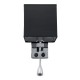 GLOBOSTAR® ELEGANT 01494 Μοντέρνο Φωτιστικό Τοίχου - Απλίκα Ξενοδοχείου Reading Light με Ντουί 1 x E27 LED 3W 270lm 36° AC 220-240V IP20 Θερμό Λευκό 2700K - CREE XPE Chip - Ασημί & Μαύρο - Μ17 x Π21 x Υ43cm - 2 Χρόνια Εγγύηση