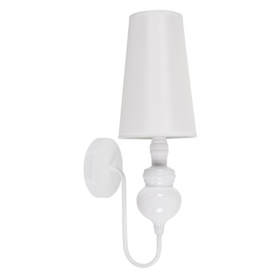 GLOBOSTAR® LAURA 01499 Μοντέρνο Φωτιστικό Τοίχου - Απλίκα με Ντουί 1 x E27 AC 220-240V IP20 - Λευκό - Μ21 x Π15 x Y48cm GLOBOSTAR® LAURA 01499 Μοντέρνο Φωτιστικό Τοίχου - Απλίκα με Ντουί 1 x E27 AC 220-240V IP20 - Λευκό - Μ21 x Π15 x Y48cm