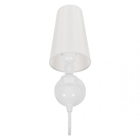 GLOBOSTAR® LAURA 01499 Μοντέρνο Φωτιστικό Τοίχου - Απλίκα με Ντουί 1 x E27 AC 220-240V IP20 - Λευκό - Μ21 x Π15 x Y48cm GLOBOSTAR® LAURA 01499 Μοντέρνο Φωτιστικό Τοίχου - Απλίκα με Ντουί 1 x E27 AC 220-240V IP20 - Λευκό - Μ21 x Π15 x Y48cm