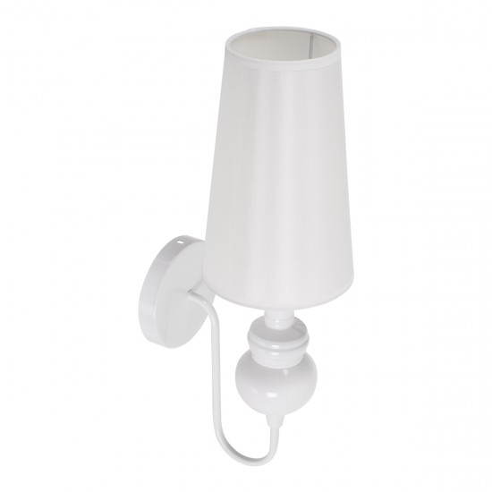GLOBOSTAR® LAURA 01499 Μοντέρνο Φωτιστικό Τοίχου - Απλίκα με Ντουί 1 x E27 AC 220-240V IP20 - Λευκό - Μ21 x Π15 x Y48cm GLOBOSTAR® LAURA 01499 Μοντέρνο Φωτιστικό Τοίχου - Απλίκα με Ντουί 1 x E27 AC 220-240V IP20 - Λευκό - Μ21 x Π15 x Y48cm