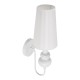 GLOBOSTAR® LAURA 01499 Μοντέρνο Φωτιστικό Τοίχου - Απλίκα με Ντουί 1 x E27 AC 220-240V IP20 - Λευκό - Μ21 x Π15 x Y48cm GLOBOSTAR® LAURA 01499 Μοντέρνο Φωτιστικό Τοίχου - Απλίκα με Ντουί 1 x E27 AC 220-240V IP20 - Λευκό - Μ21 x Π15 x Y48cm