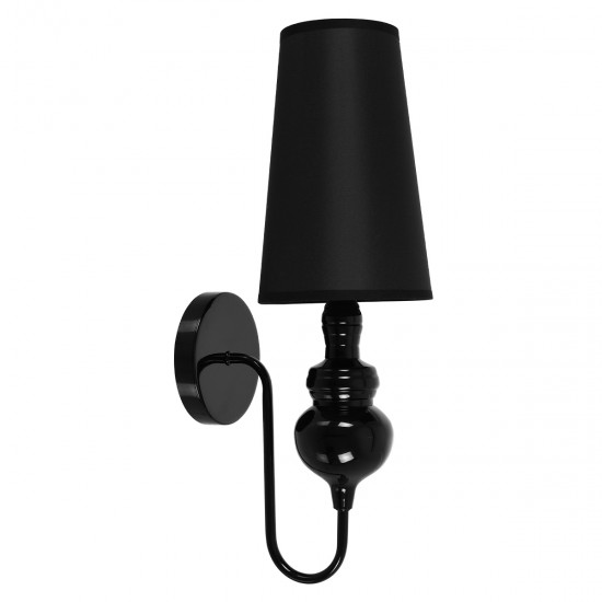GLOBOSTAR® LAURA 01500 Μοντέρνο Φωτιστικό Τοίχου - Απλίκα με Ντουί 1 x E27 AC 220-240V IP20 - Μαύρο - Μ21 x Π15 x Y48cm GLOBOSTAR® LAURA 01500 Μοντέρνο Φωτιστικό Τοίχου - Απλίκα με Ντουί 1 x E27 AC 220-240V IP20 - Μαύρο - Μ21 x Π15 x Y48cm
