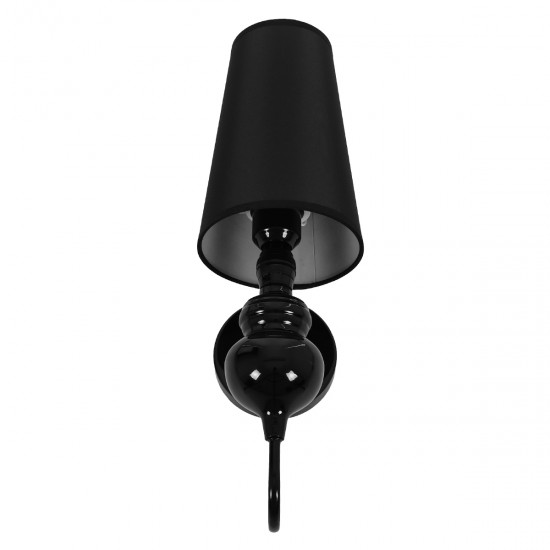 GLOBOSTAR® LAURA 01500 Μοντέρνο Φωτιστικό Τοίχου - Απλίκα με Ντουί 1 x E27 AC 220-240V IP20 - Μαύρο - Μ21 x Π15 x Y48cm GLOBOSTAR® LAURA 01500 Μοντέρνο Φωτιστικό Τοίχου - Απλίκα με Ντουί 1 x E27 AC 220-240V IP20 - Μαύρο - Μ21 x Π15 x Y48cm