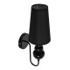 GLOBOSTAR® LAURA 01500 Μοντέρνο Φωτιστικό Τοίχου - Απλίκα με Ντουί 1 x E27 AC 220-240V IP20 - Μαύρο - Μ21 x Π15 x Y48cm GLOBOSTAR® LAURA 01500 Μοντέρνο Φωτιστικό Τοίχου - Απλίκα με Ντουί 1 x E27 AC 220-240V IP20 - Μαύρο - Μ21 x Π15 x Y48cm
